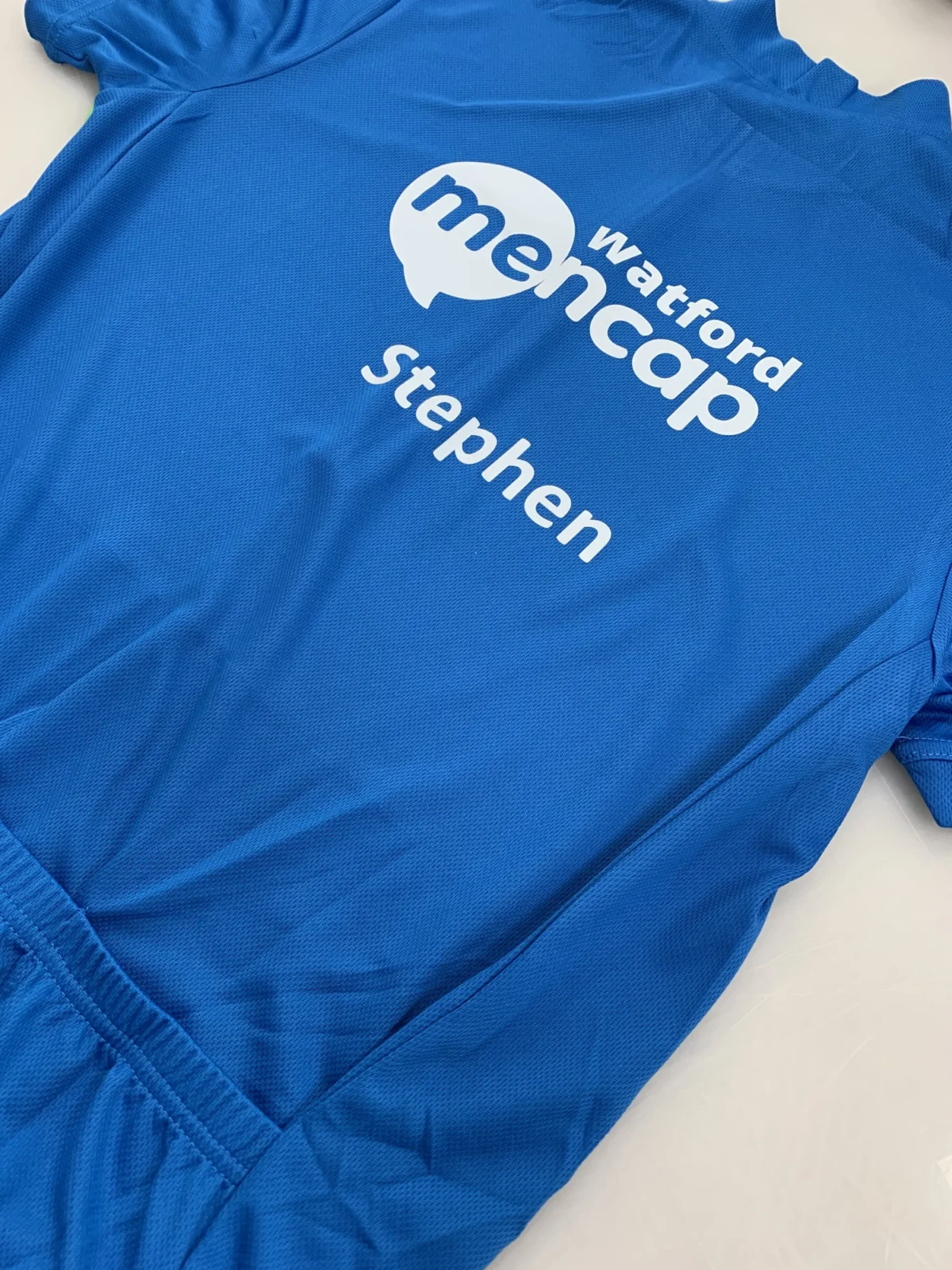 Blue mencap Step hen waterford branded polo shirt