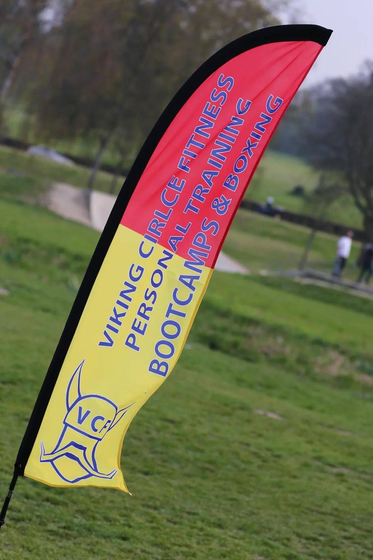 Viking Circle Fitness bootcamp and boxing promotional flag