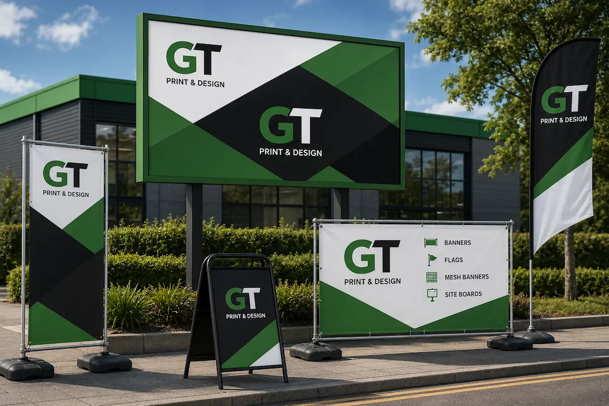 GT Print & Design outdoor signage display