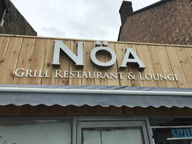 NÖA Grill Restaurant and Lounge exterior sign
