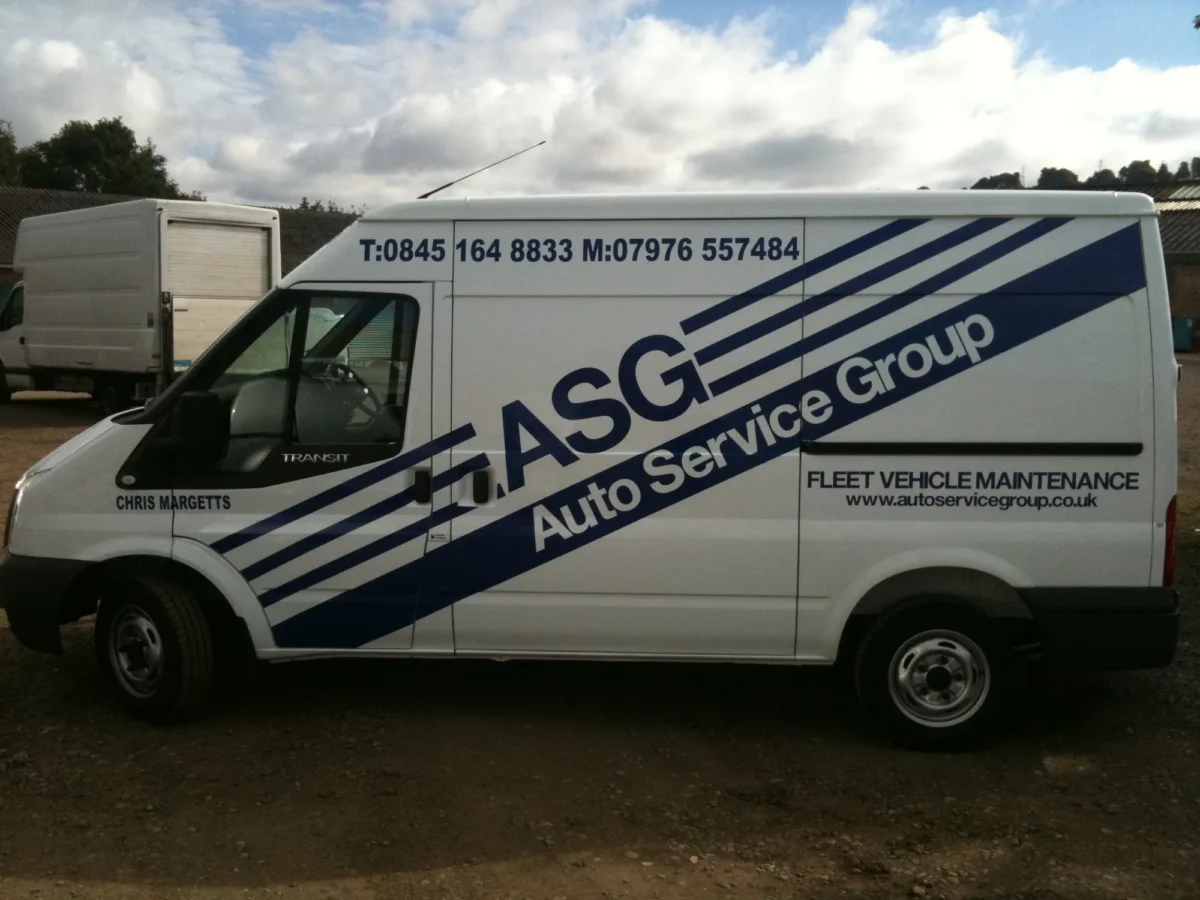 Auto Service Group fleet vehicle maintenance van